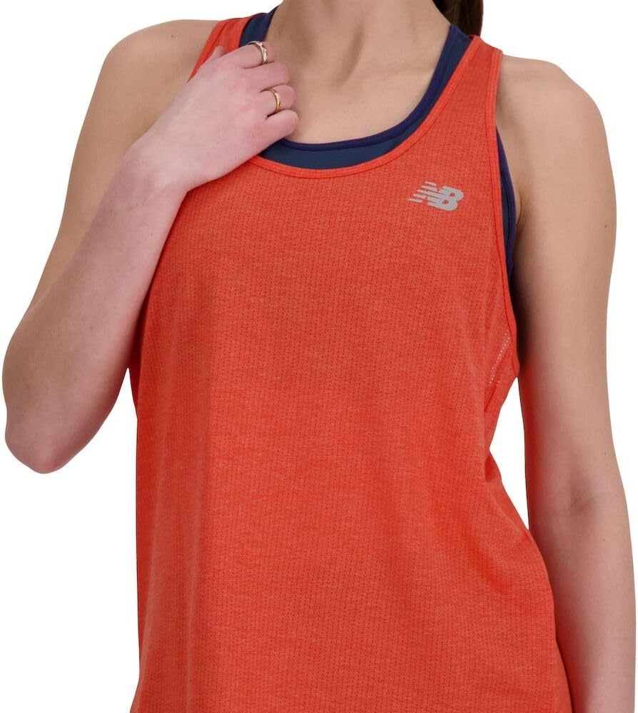 image:imageNew Balance Womens New Balance Womens Athletics TankNeo Flame Heather