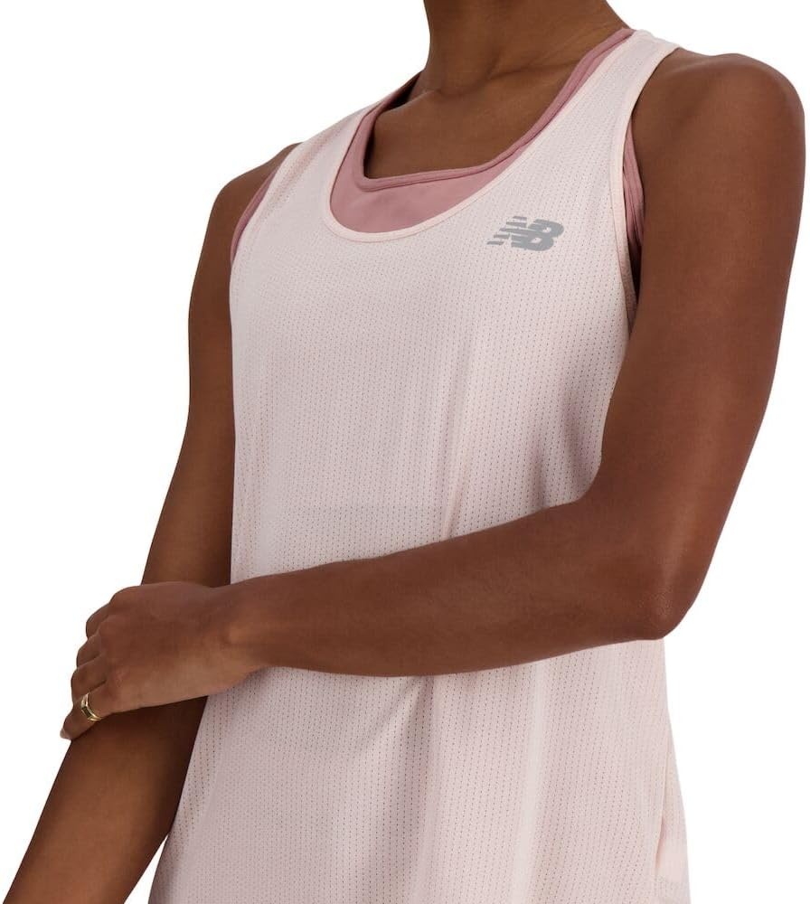 image:imageNew Balance Womens New Balance Womens Athletics TankQuartz Pink Heather