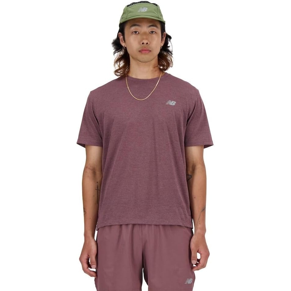 image:imageNew Balance Mens Athletics TShirtLicorice Heather