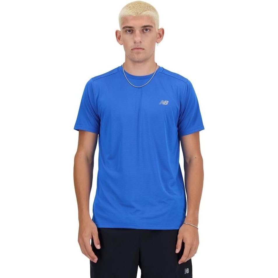 image:imageNew Balance Mens Sport Essentials Heathertech TShirtBlue Oasis
