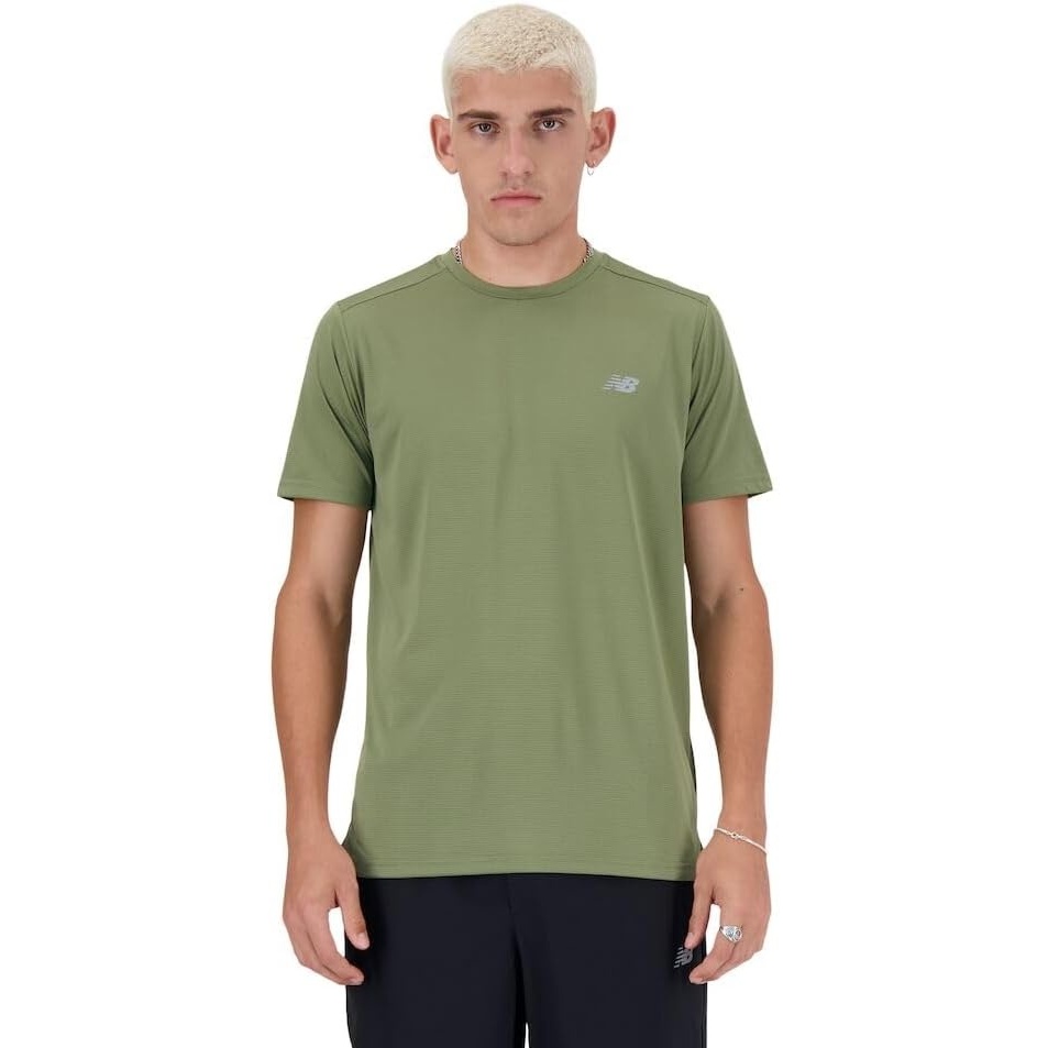 image:imageNew Balance Mens Sport Essentials Heathertech TShirtDark Olivine