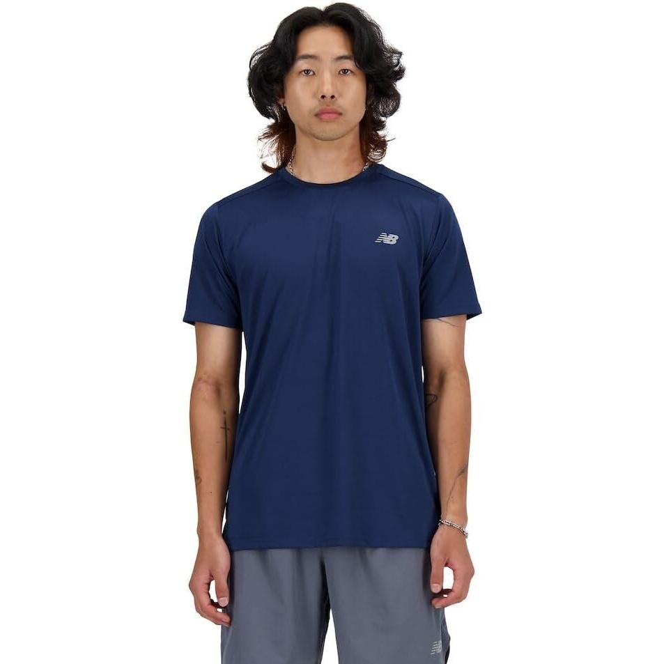 image:imageNew Balance Mens Sport Essentials Heathertech TShirtNb Navy
