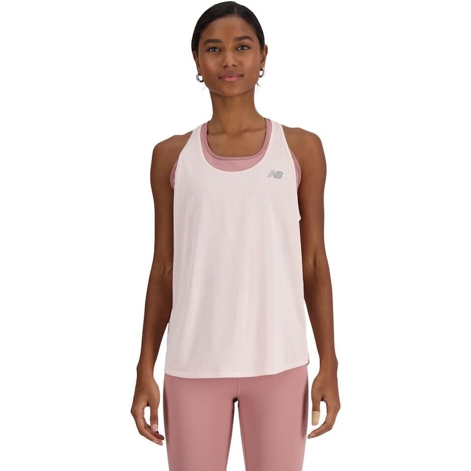 image:imageNew Balance Womens New Balance Womens Athletics TankQuartz Pink Heather