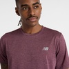 New Balance Mens Athletics T-Shirt(Faded Plum)