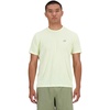 New Balance Mens Athletics T-Shirt(Lime Light Heather)