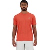 New Balance Mens Athletics T-Shirt(Neo Flame Heather)
