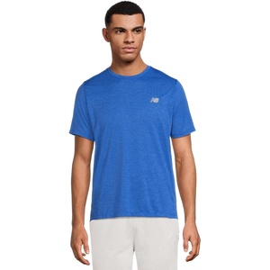 New Balance Mens Athletics T-Shirt(Blue Gemstone Heather)