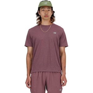 New Balance Mens Athletics T-Shirt(Licorice Heather)