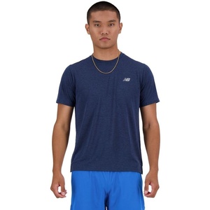 New Balance Mens Athletics T-Shirt(Nb Navy Heather)