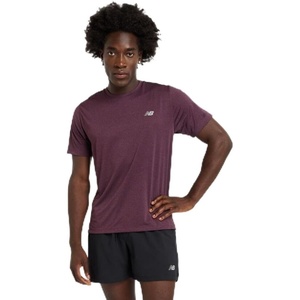 New Balance Mens Athletics T-Shirt(Plum Brown)