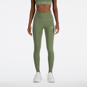 New Balance Womens Nb Sleek High Rise Legging 27″(Dark Olivine)