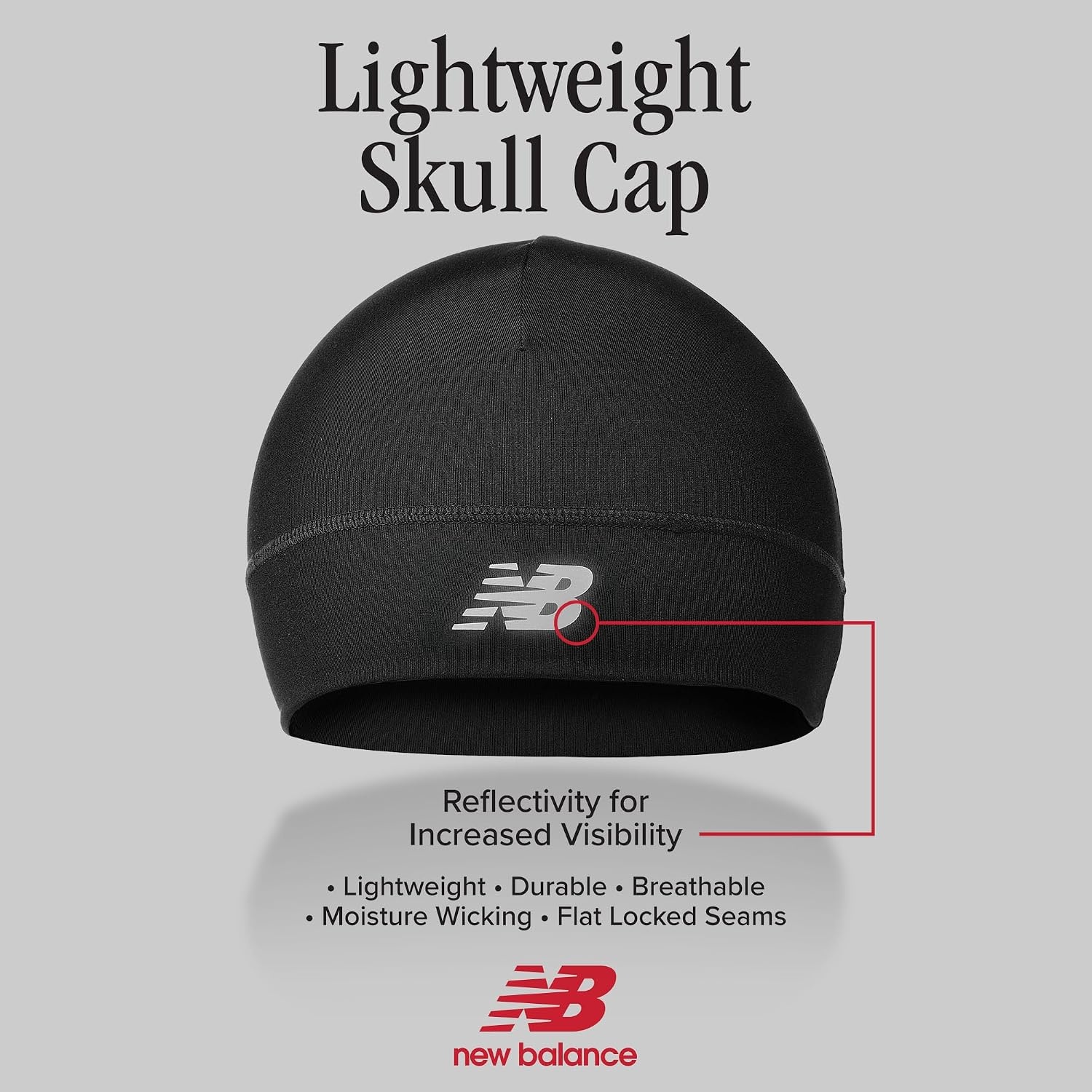 image:imageNew Balance Lightweight RunningAthletic Skullcap Hat Beanie CapOlive