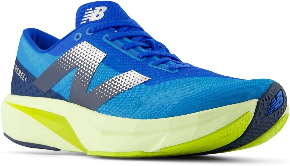 image:imageNew Balance Mens FuelCell Rebel V4 Running Shoes Road Running ShoesSpice BlueLimelightBlue Oasis