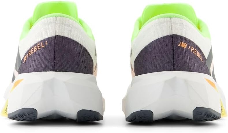 image:imageNew Balance Mens FuelCell Rebel V4 Running Shoes Road Running ShoesWhiteBleached Lime GloHot Mango
