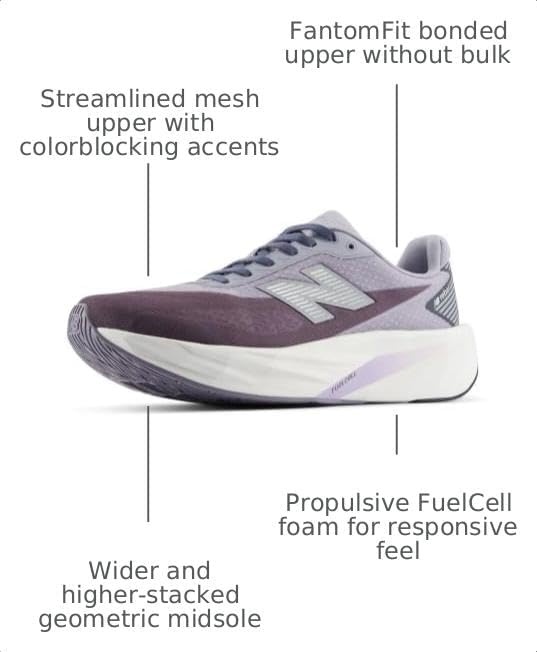 image:imageNew Balance Mens FuelCell Rebel V5 Road Running ShoesDigital MistSmoked Violet