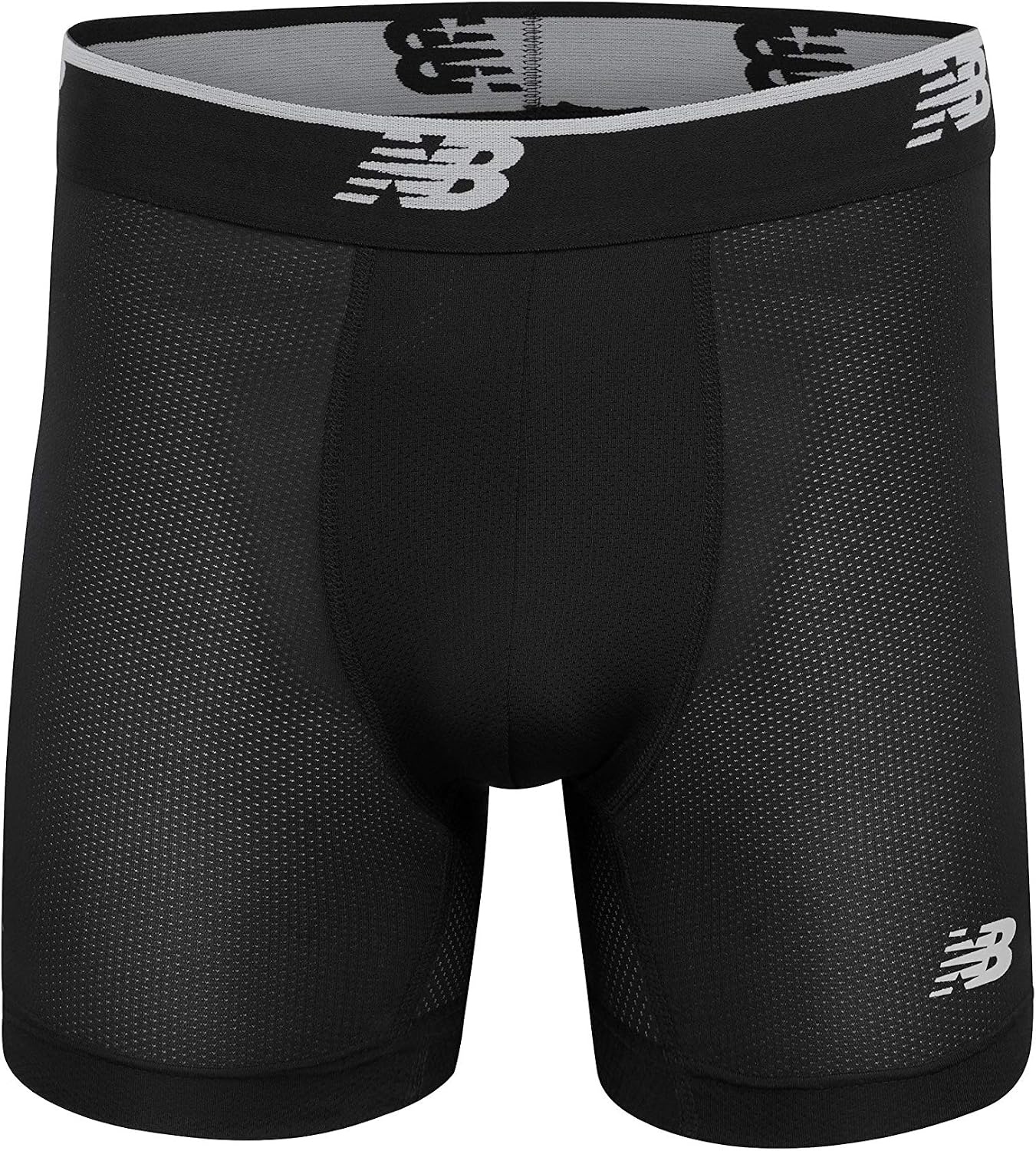 image:imageNew Balance Mens Mesh 5 NoFLY Boxer Brief 4PackBlackBlackBlack