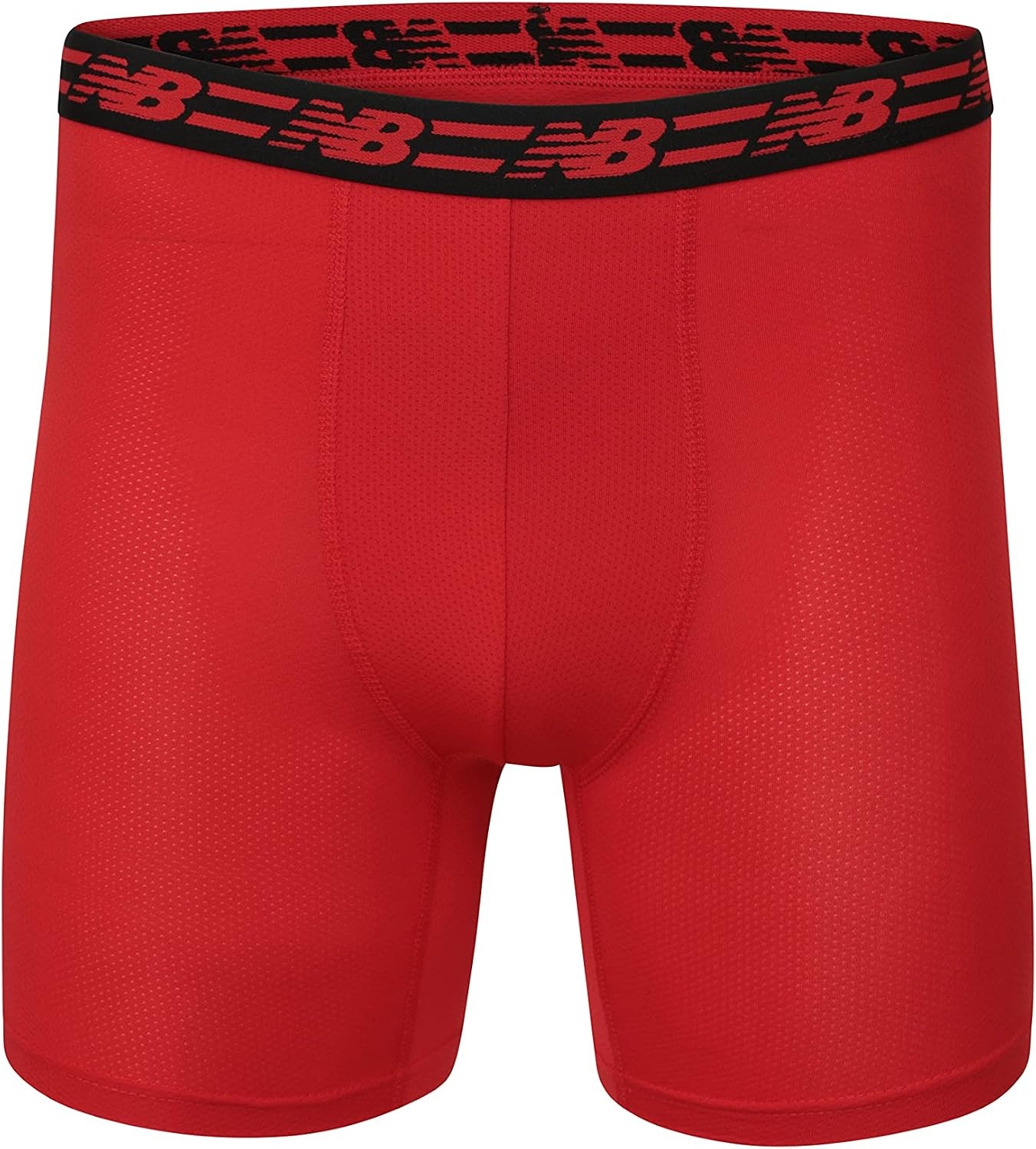 image:imageNew Balance Mens Mesh 5 NoFLY Boxer Brief 4PackBlackBlackMagnetTeam Red