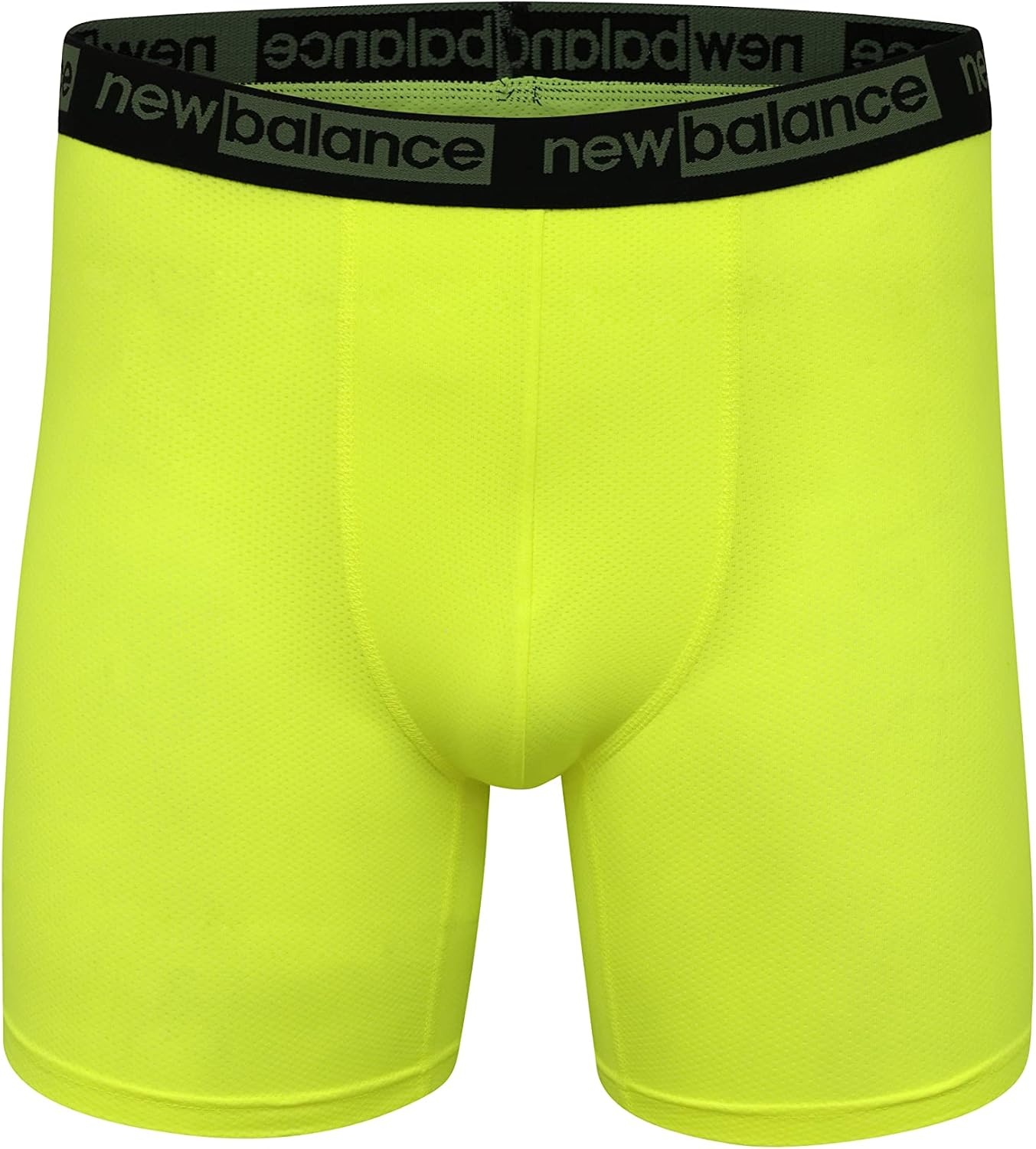 image:imageNew Balance Mens Mesh 5 NoFLY Boxer Brief 4PackBlackHiliteBlackDeep Olive Green