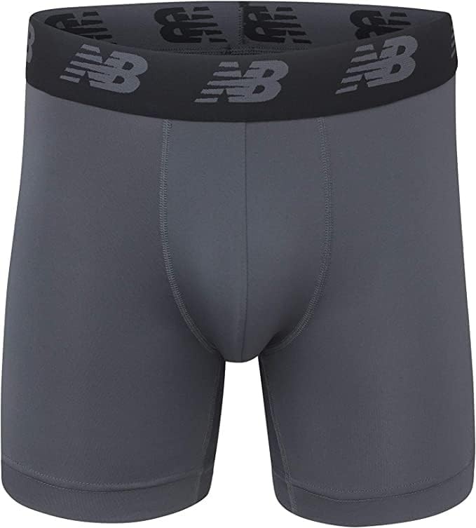 image:imageNew Balance Mens Mesh 5 NoFLY Boxer Brief 4PackBlackHiliteTeam RoyalLead