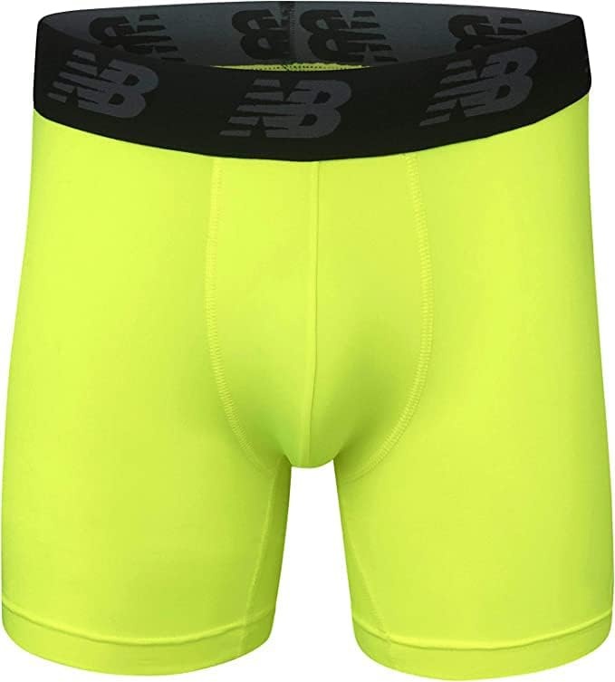 image:imageNew Balance Mens Mesh 5 NoFLY Boxer Brief 4PackBlackHiliteTeam RoyalLead
