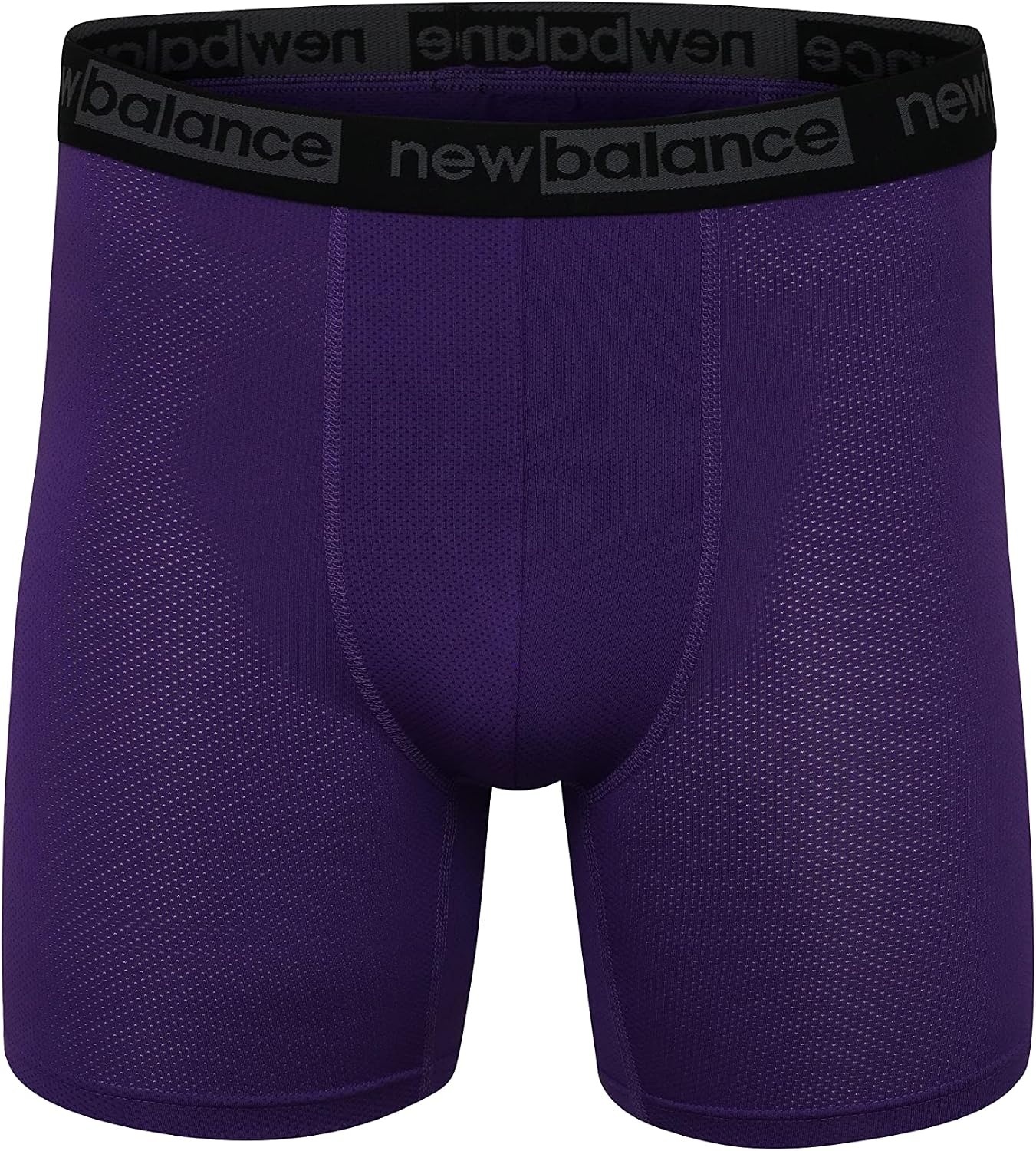image:imageNew Balance Mens Mesh 5 NoFLY Boxer Brief 4PackBlackIcePrism PurpleMagnet