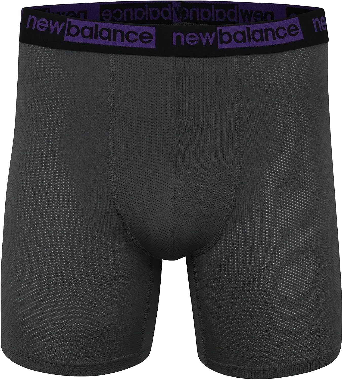 image:imageNew Balance Mens Mesh 5 NoFLY Boxer Brief 4PackBlackIcePrism PurpleMagnet