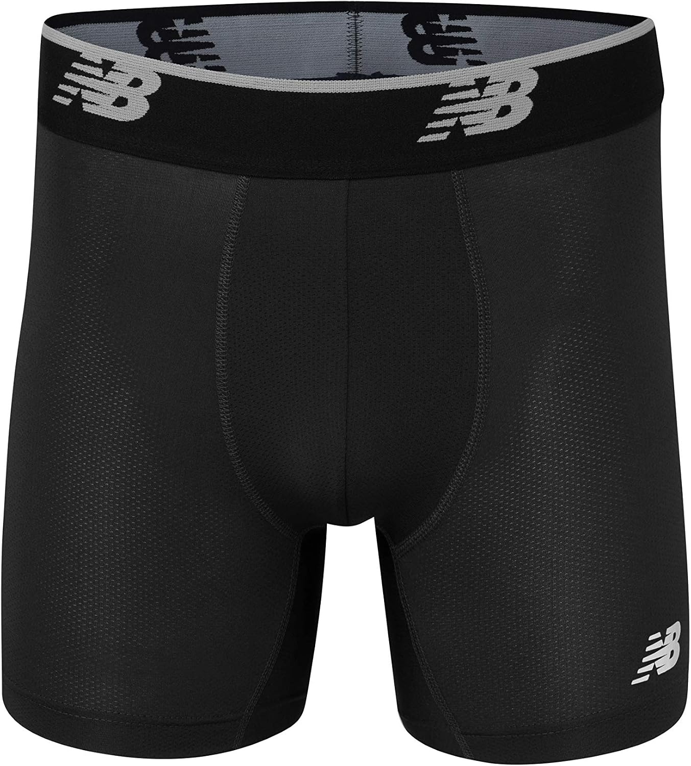 image:imageNew Balance Mens Mesh 5 NoFLY Boxer Brief 4PackBlackLeadBlackDragonfly