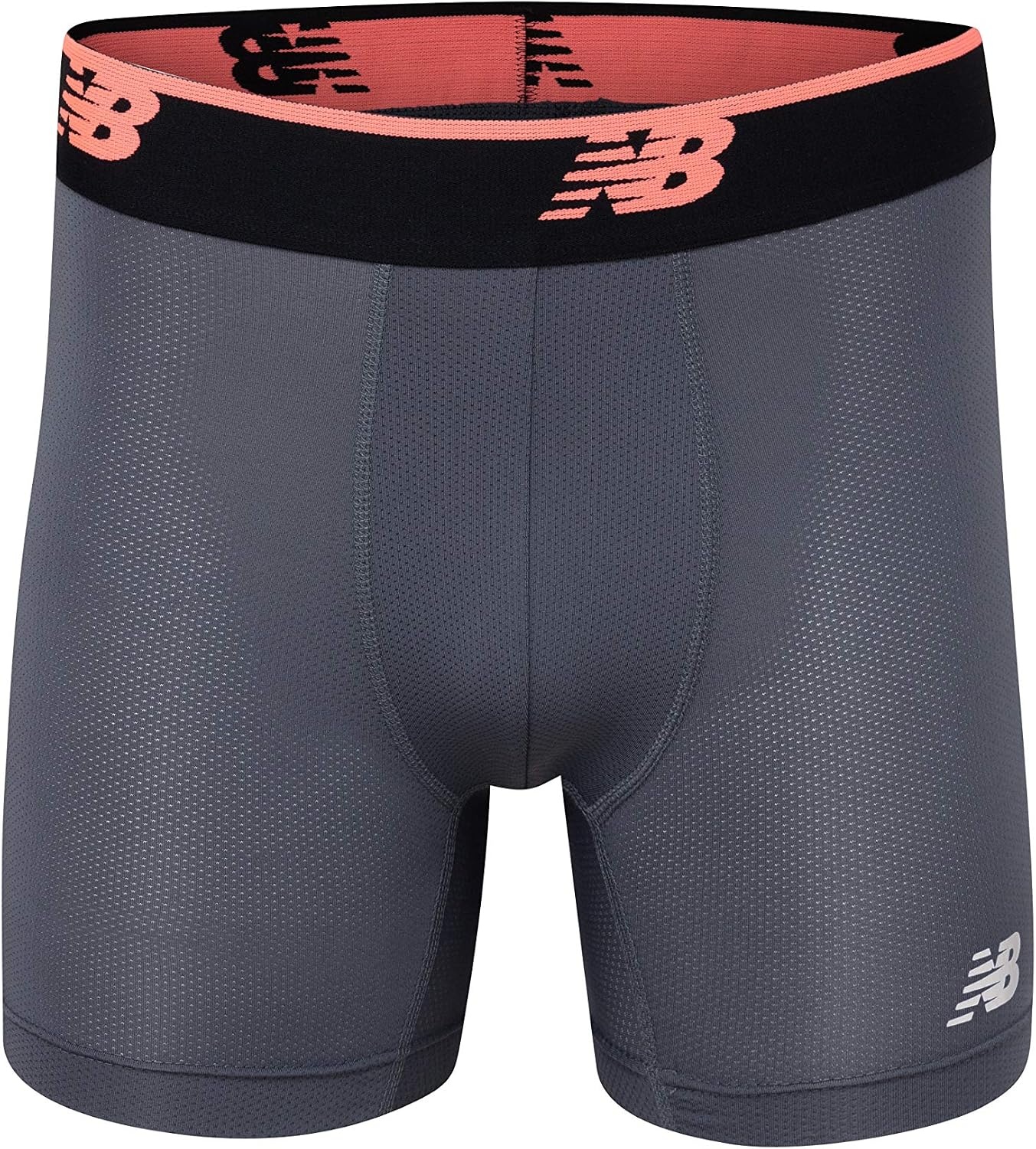 image:imageNew Balance Mens Mesh 5 NoFLY Boxer Brief 4PackBlackLeadBlackDragonfly