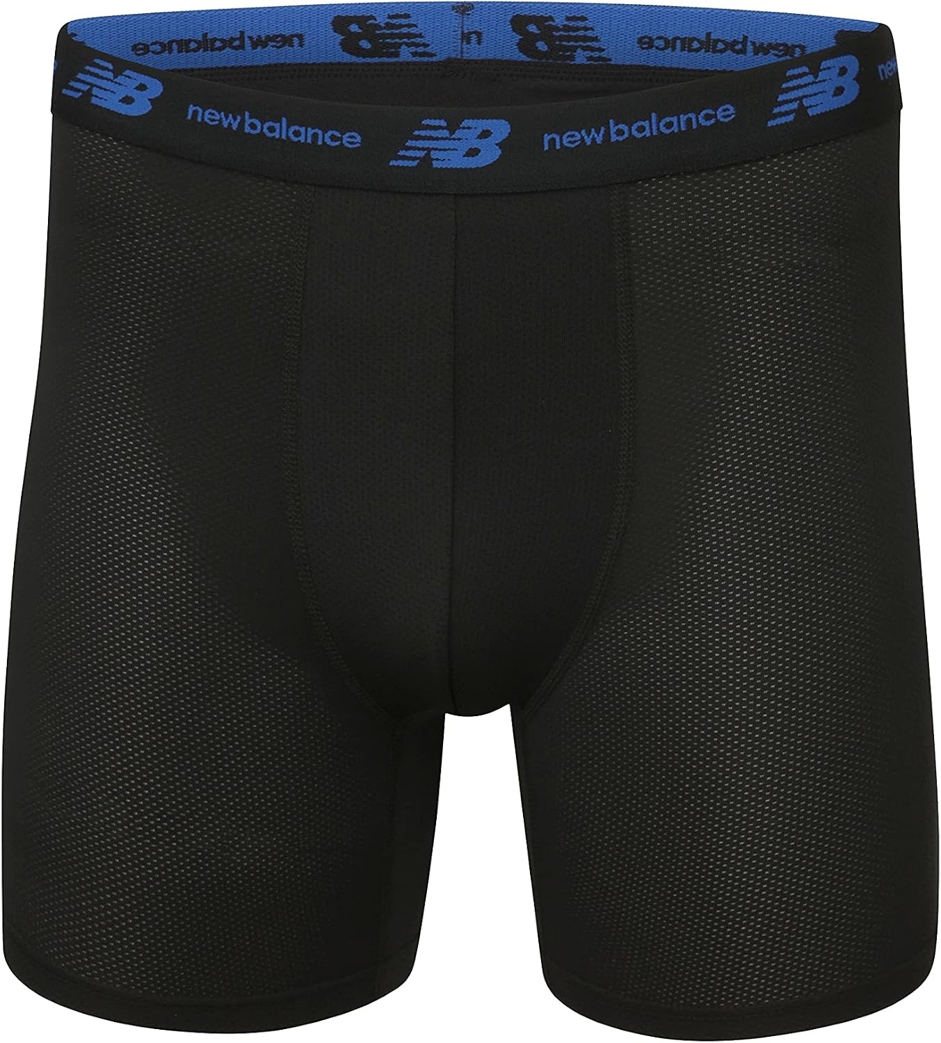 image:imageNew Balance Mens Mesh 5 NoFLY Boxer Brief 4PackBlackMagnetBlackTeam Royal