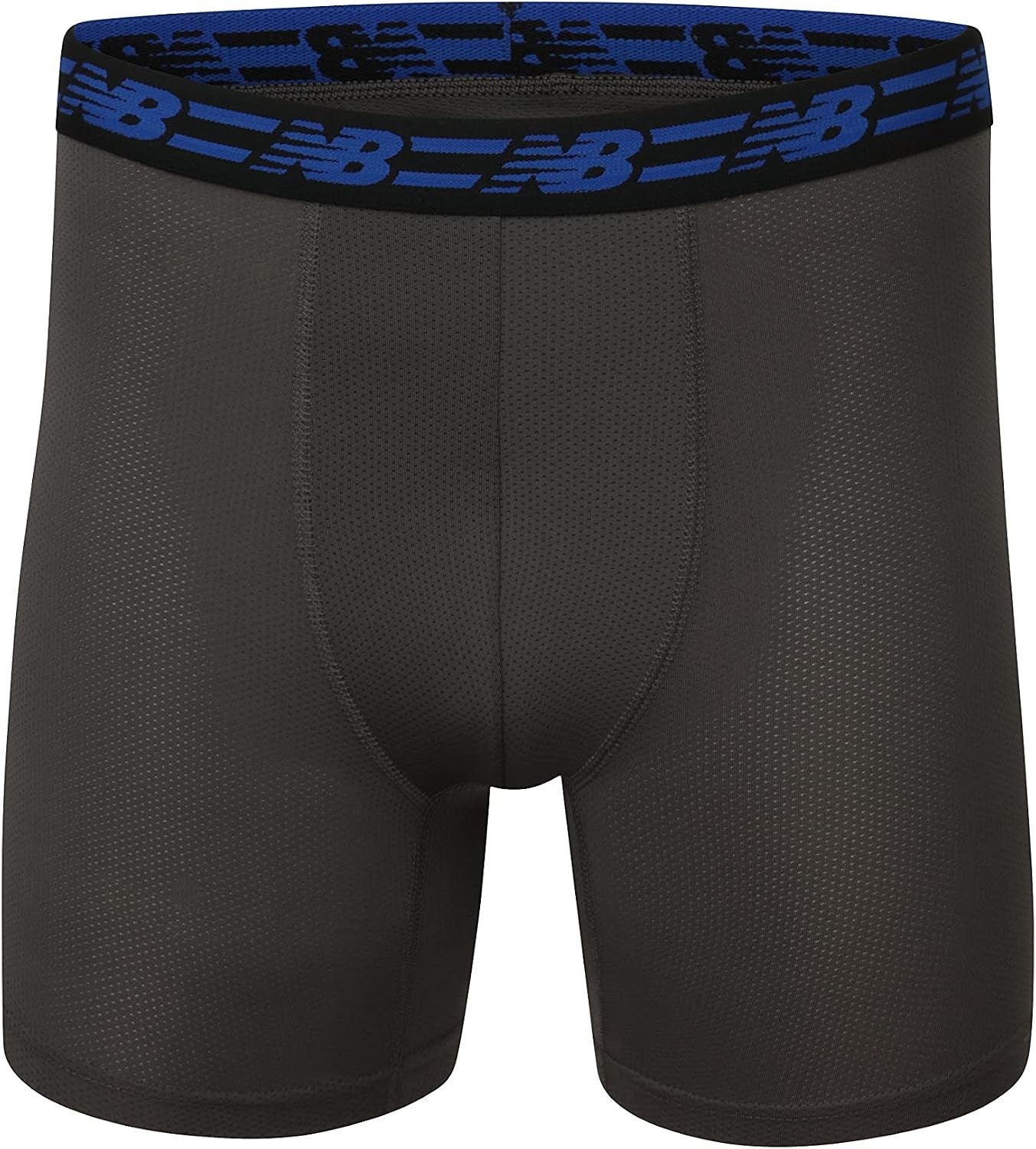 image:imageNew Balance Mens Mesh 5 NoFLY Boxer Brief 4PackBlackMagnetBlackTeam Royal