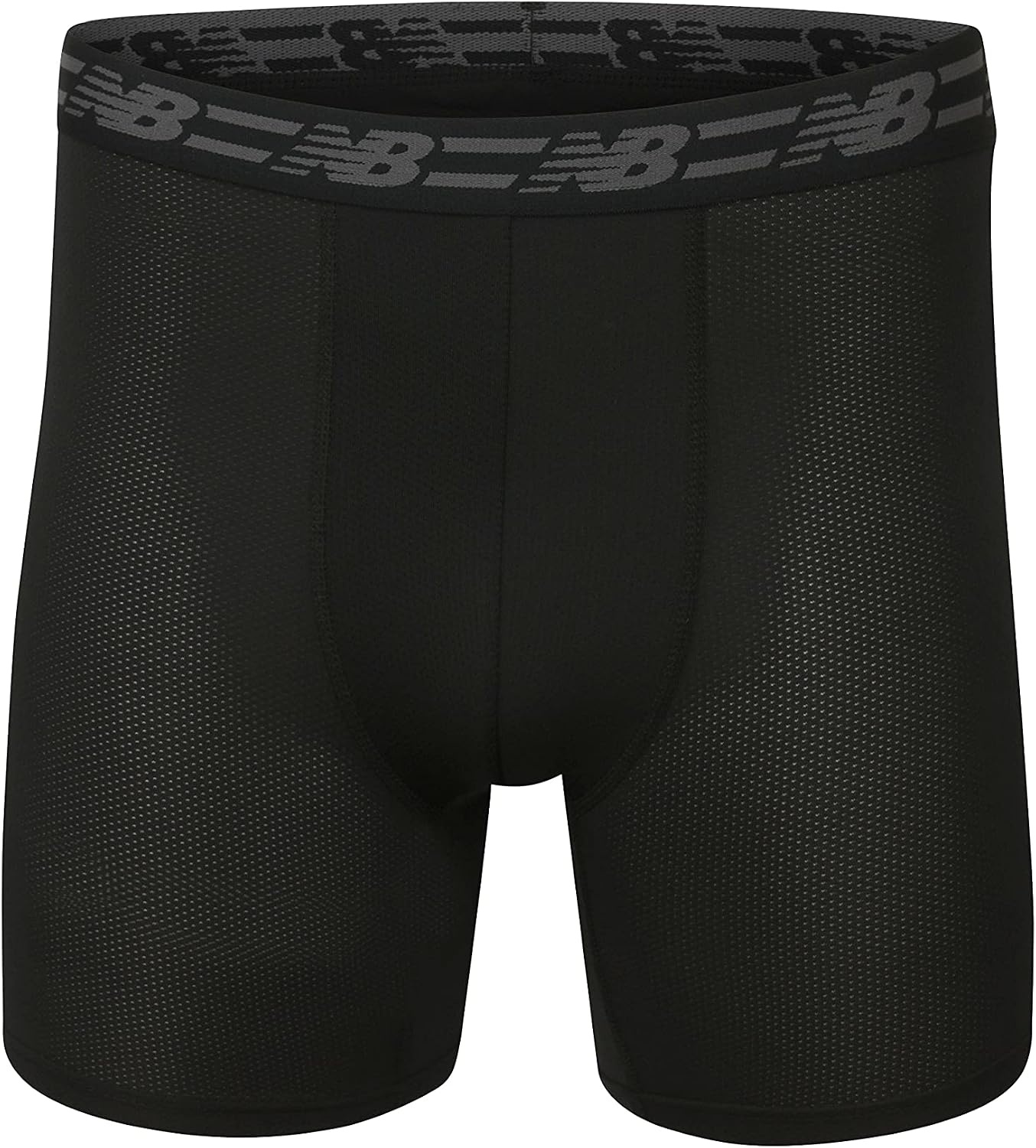image:imageNew Balance Mens Mesh 5 NoFLY Boxer Brief 4PackBlackMagnetBlackTeam Royal