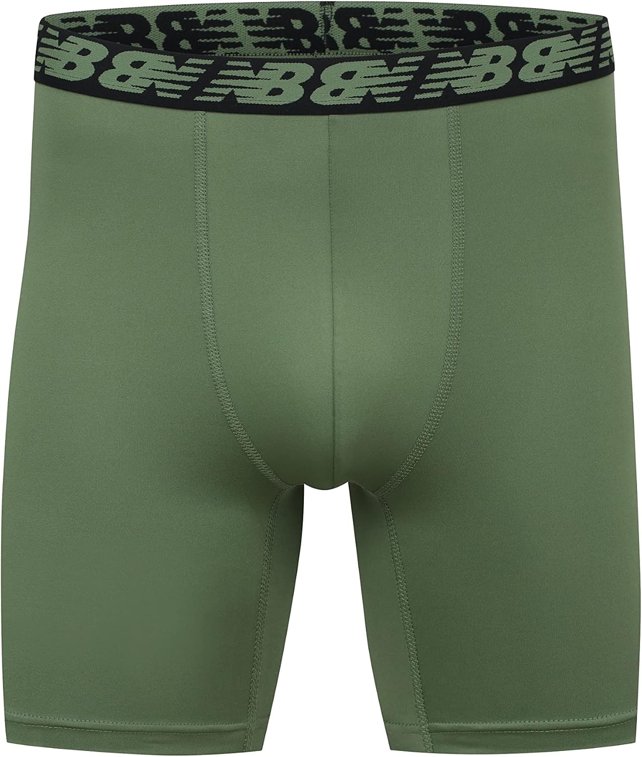 image:imageNew Balance Mens Mesh 5 NoFLY Boxer Brief 4PackBlackSilverDeep Olive GreenBlack