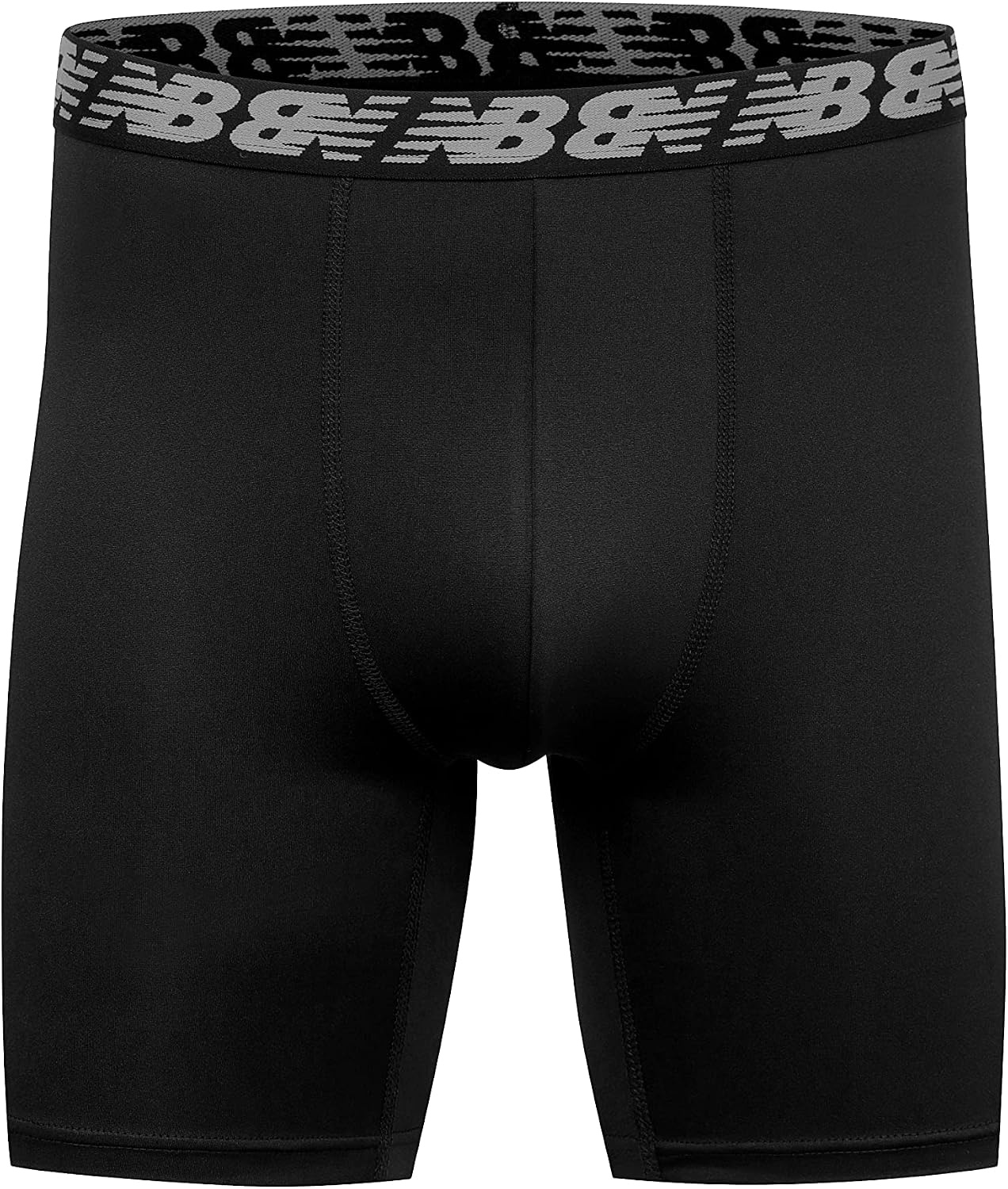 image:imageNew Balance Mens Mesh 5 NoFLY Boxer Brief 4PackBlackSilverDeep Olive GreenBlack