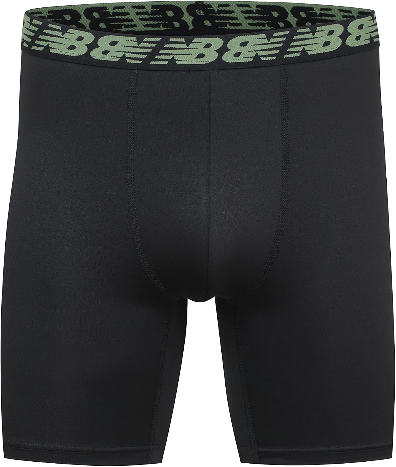image:imageNew Balance Mens Mesh 5 NoFLY Boxer Brief 4PackBlackSilverDeep Olive GreenBlack