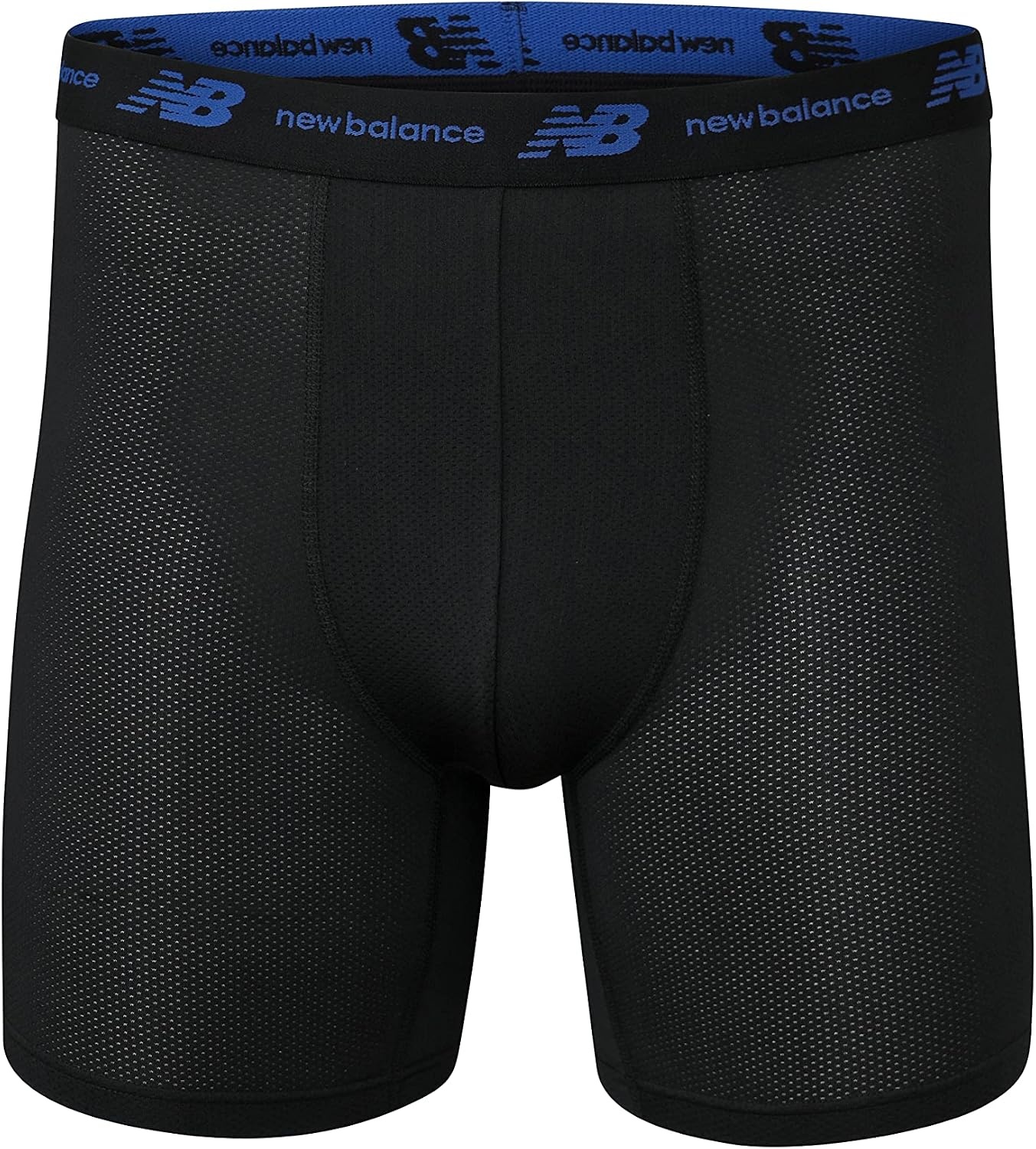 image:imageNew Balance Mens Mesh 5 NoFLY Boxer Brief 4PackBlackSparkBlackTeam Royal