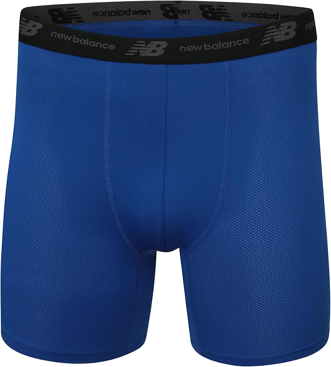 image:imageNew Balance Mens Mesh 5 NoFLY Boxer Brief 4PackBlackSparkBlackTeam Royal