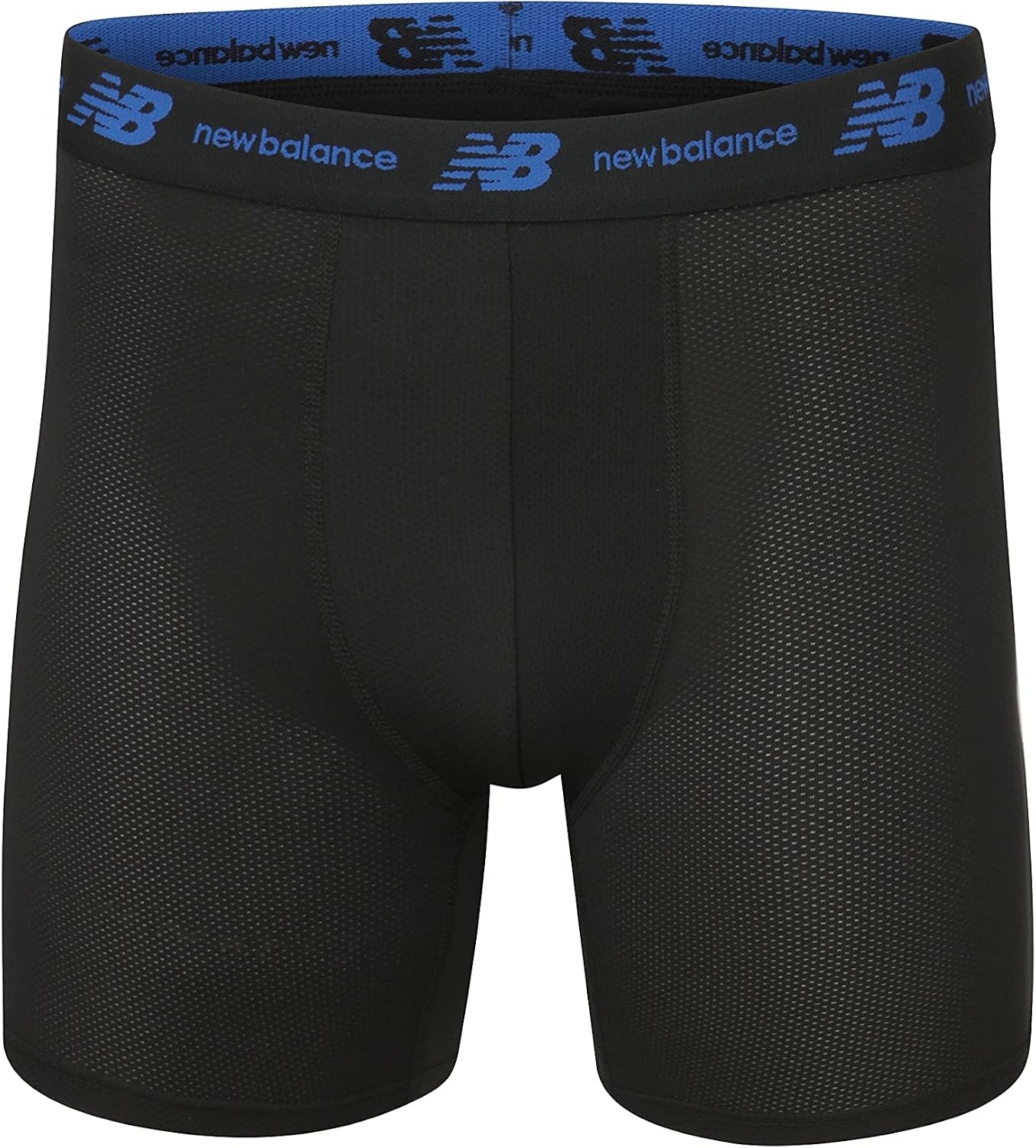 image:imageNew Balance Mens Mesh 5 NoFLY Boxer Brief 4PackBlackTeam RoyalBlackMagnet