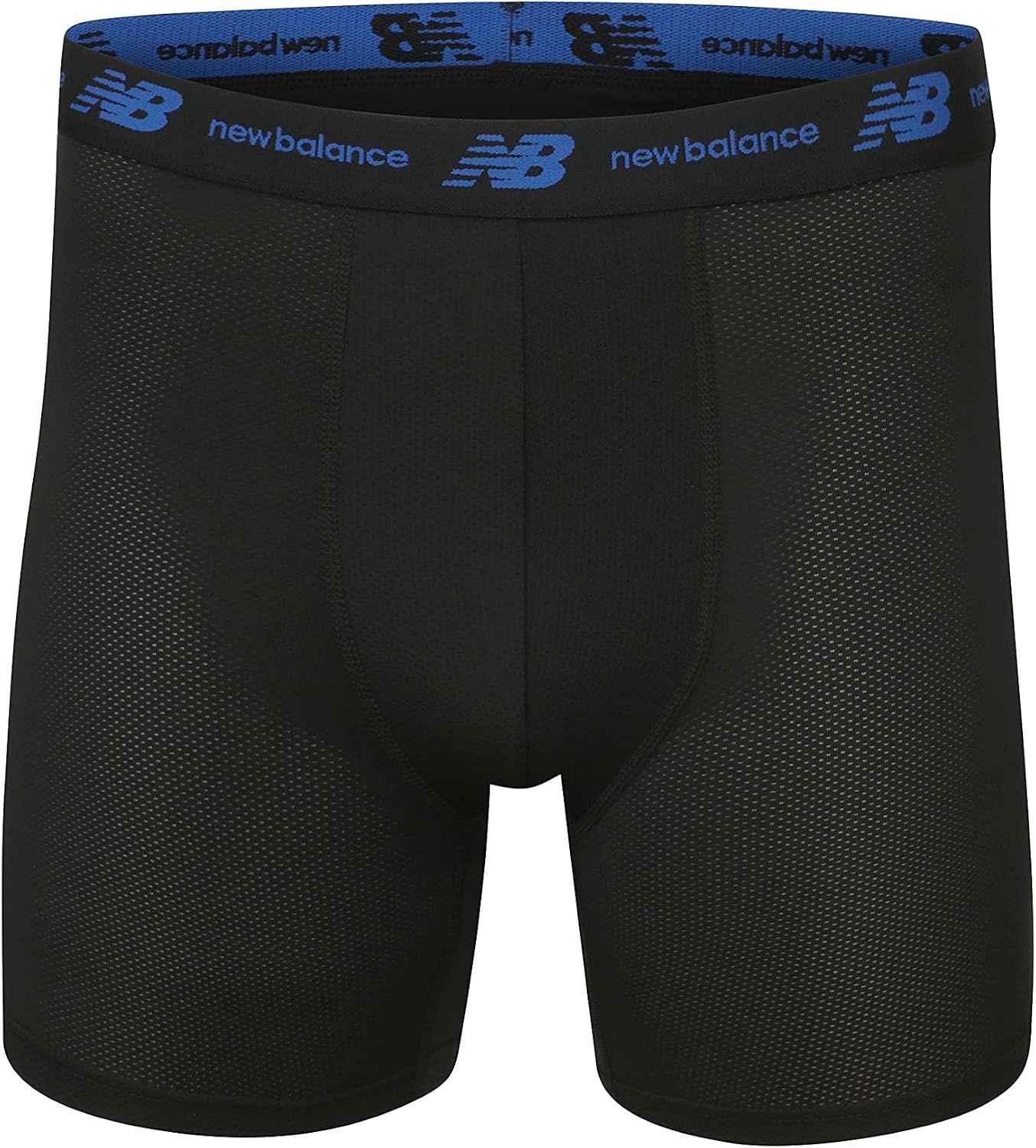 image:imageNew Balance Mens Mesh 5 NoFLY Boxer Brief 4PackBlackTeam RoyalBlackMagnet
