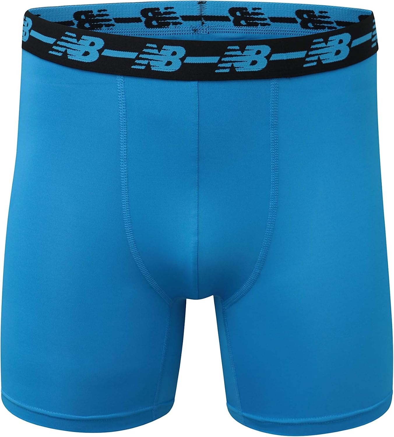 image:imageNew Balance Mens Mesh 5 NoFLY Boxer Brief 4PackBlackVision BlueMarnetTeam Royal