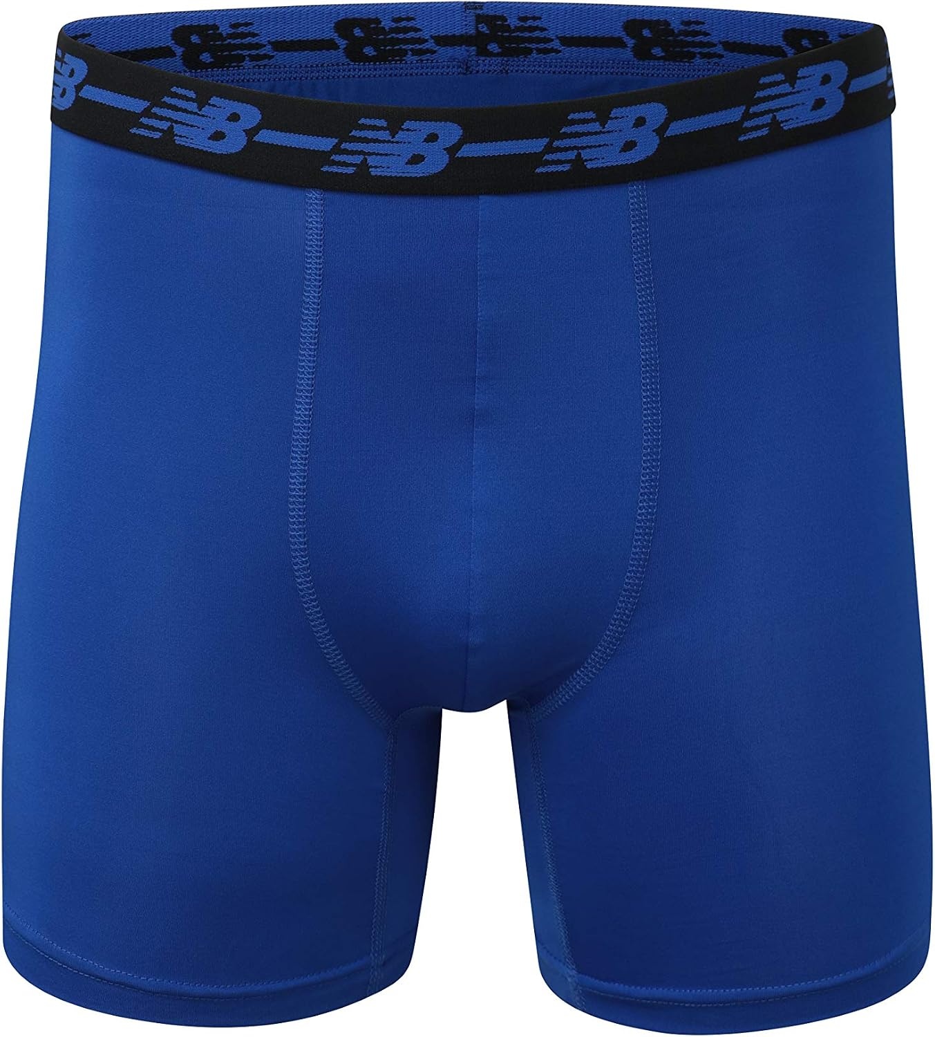 image:imageNew Balance Mens Mesh 5 NoFLY Boxer Brief 4PackBlackVision BlueMarnetTeam Royal