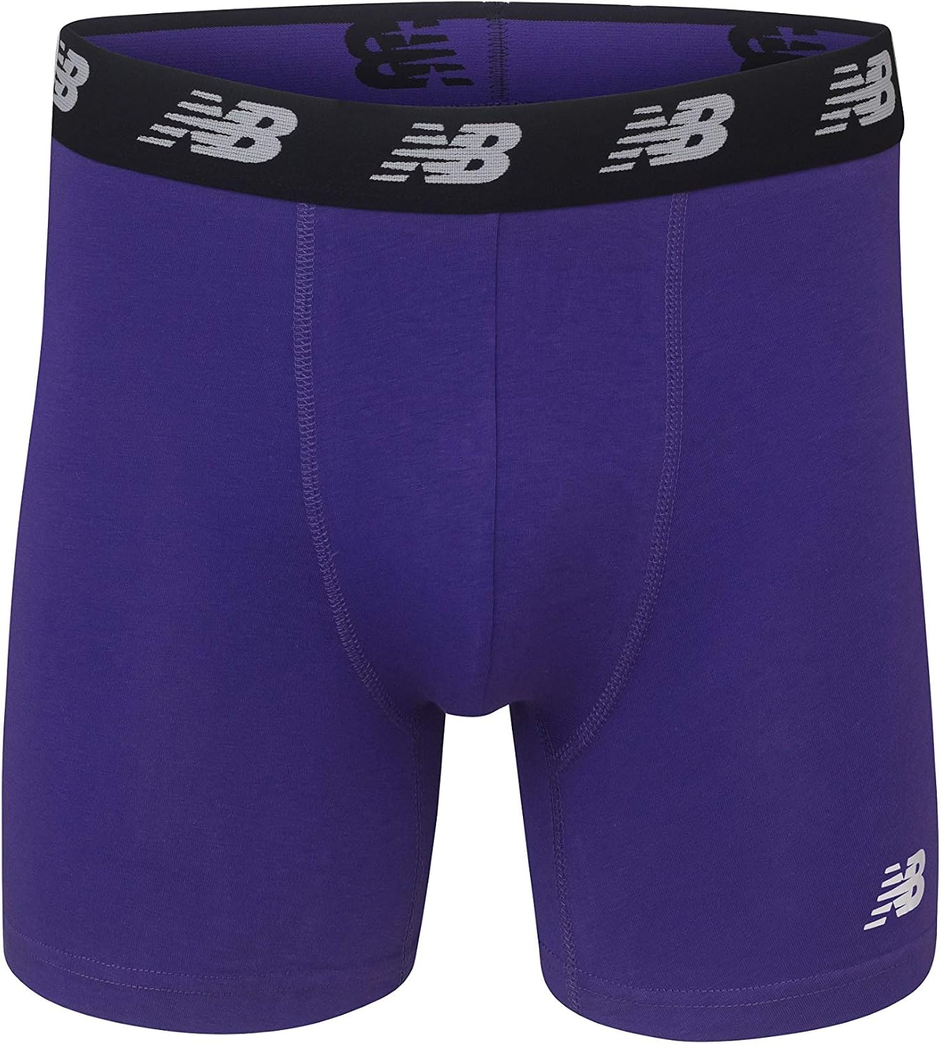 image:imageNew Balance Mens Mesh 5 NoFLY Boxer Brief 4PackLeadPrism PurpleSteel