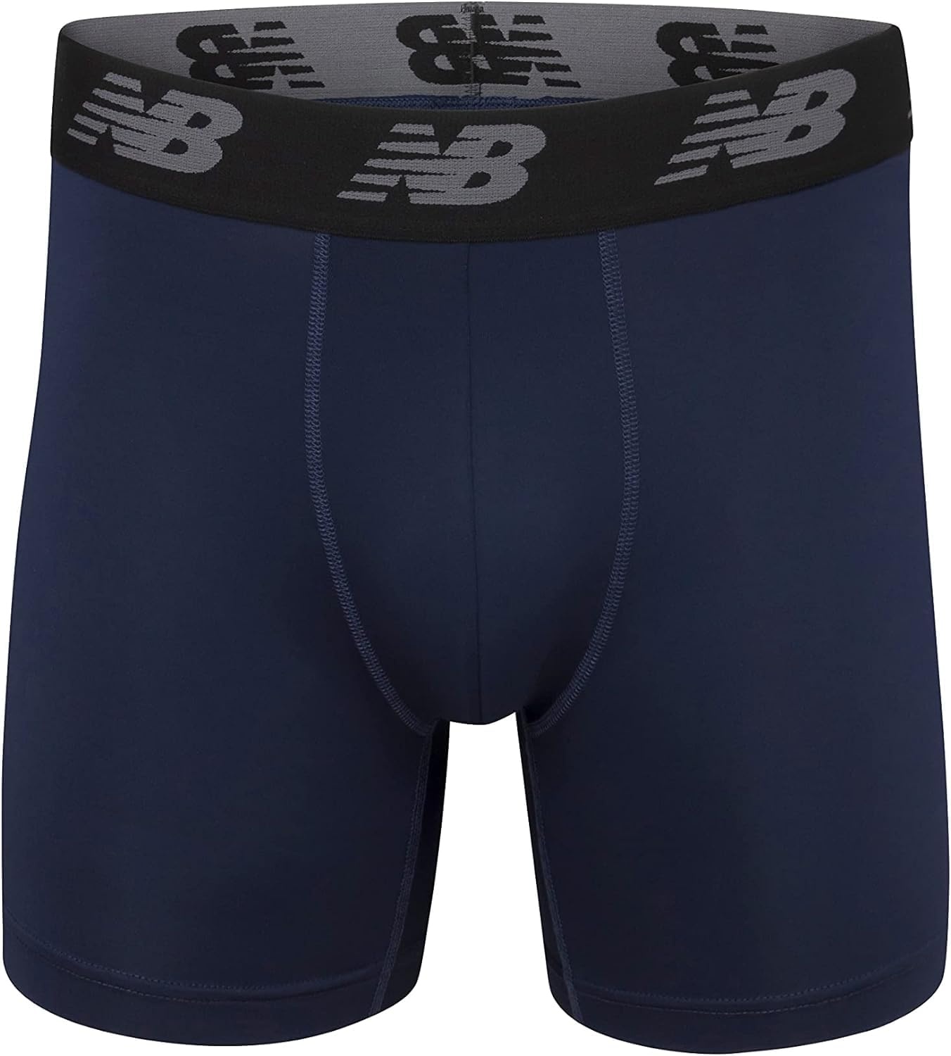 image:imageNew Balance Mens Mesh 5 NoFLY Boxer Brief 4PackPigmentTeam RedLeadBlack