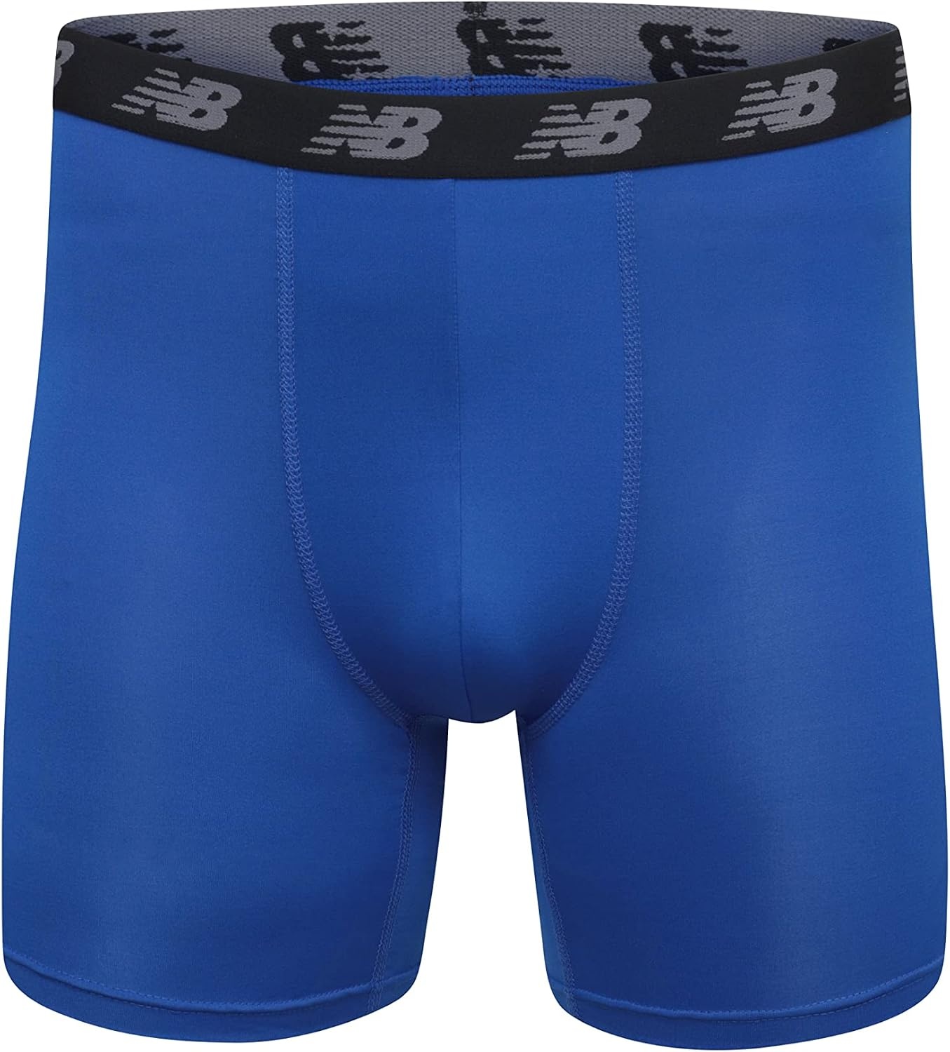 image:imageNew Balance Mens Mesh 5 NoFLY Boxer Brief 4PackThunderMaldives BlueTeam RoyalPigment
