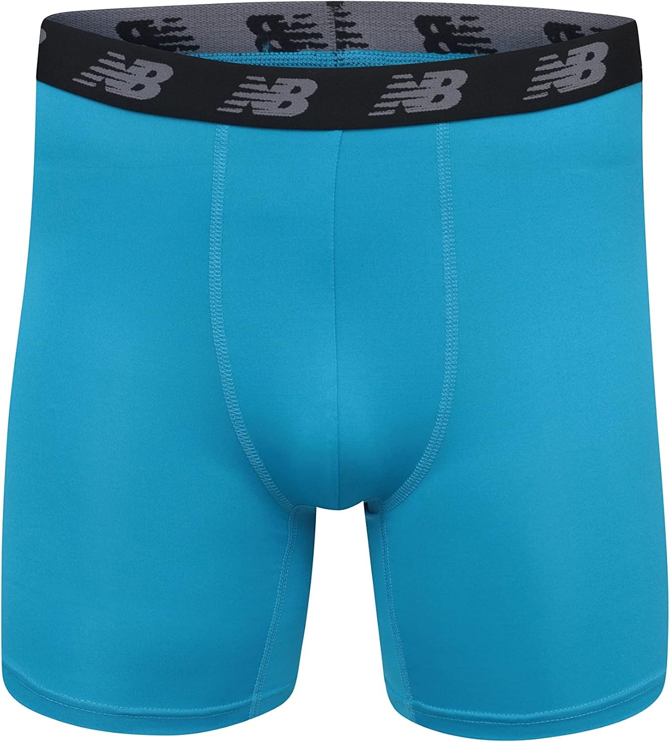 image:imageNew Balance Mens Mesh 5 NoFLY Boxer Brief 4PackThunderMaldives BlueTeam RoyalPigment