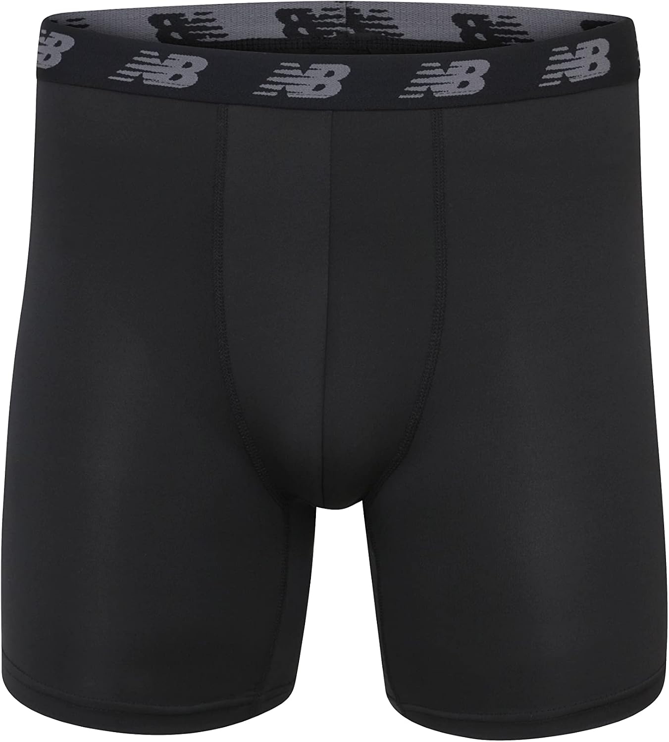 image:imageNew Balance Mens Mesh 5 NoFLY Boxer Brief 4PackThunderThunderBlackBlack
