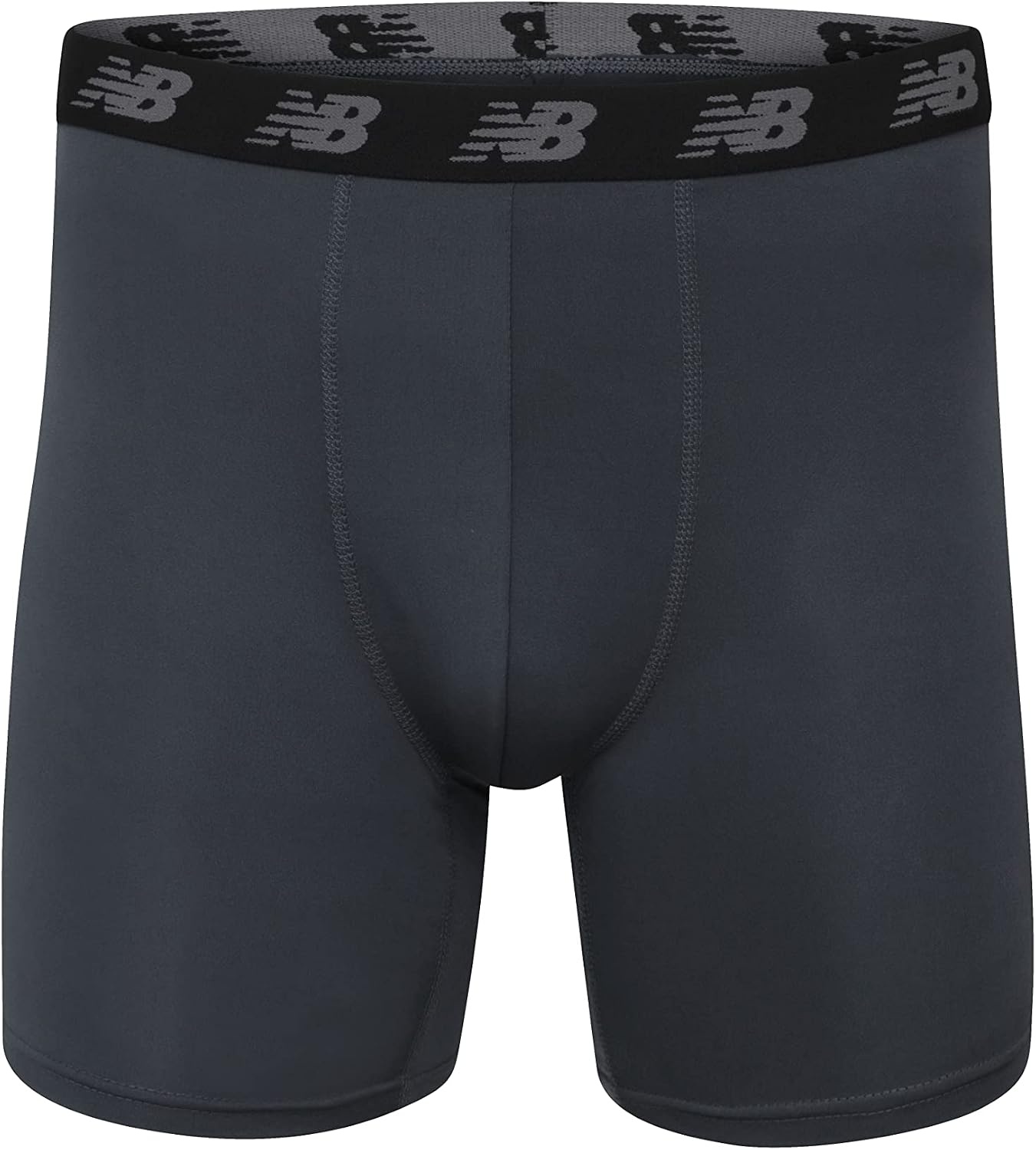 image:imageNew Balance Mens Mesh 5 NoFLY Boxer Brief 4PackThunderThunderBlackBlack
