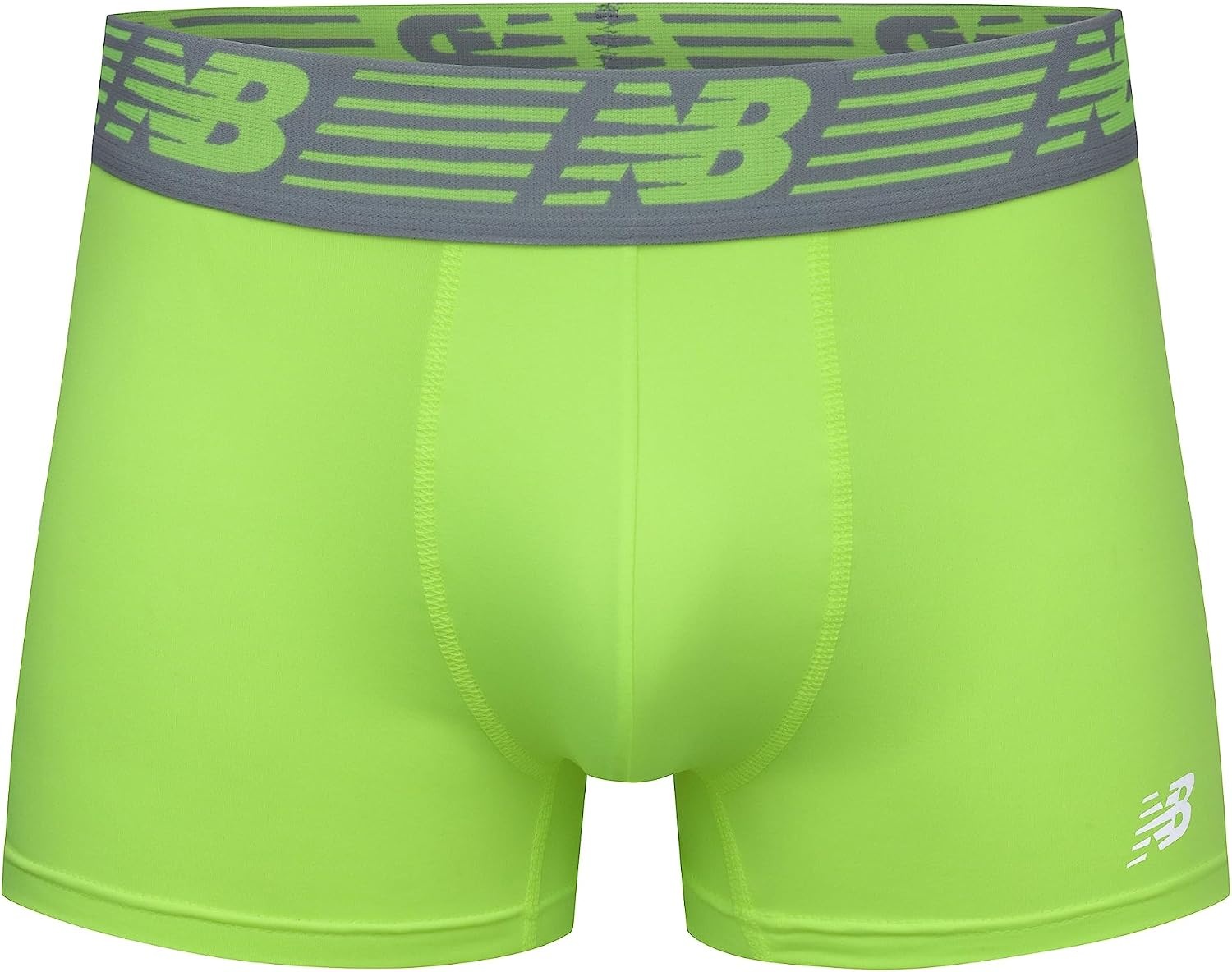 image:imageNew Balance Mens No Fly Trunks Underwear Jacquard Waistband Breathable Lightweight Moisture Wicking 3 PackHiliteSteelPigment