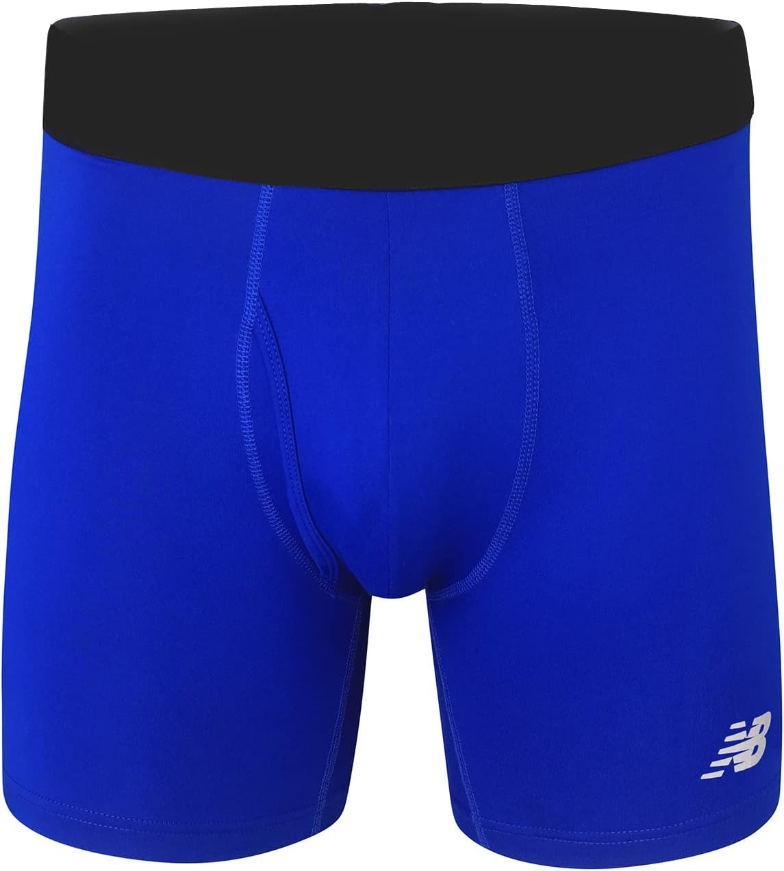 image:imageNew Balance Mens Performance Boxer Briefs with Fly Breathable Stretch Underwear Moisture Wicking Soft Waistband 3 PackBlackLaser BlueTeam Royal