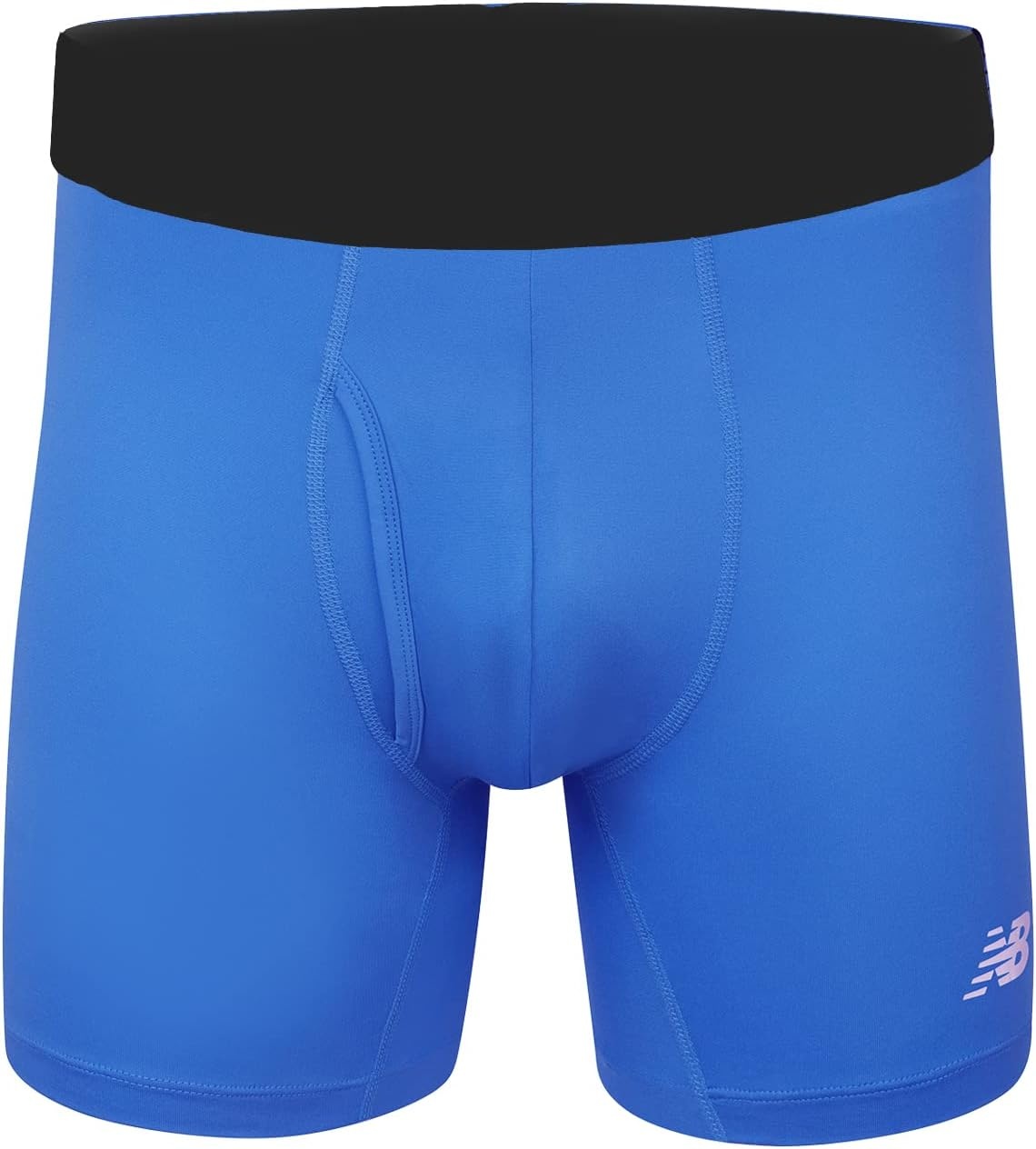 image:imageNew Balance Mens Performance Boxer Briefs with Fly Breathable Stretch Underwear Moisture Wicking Soft Waistband 3 PackBlackLaser BlueTeam Royal