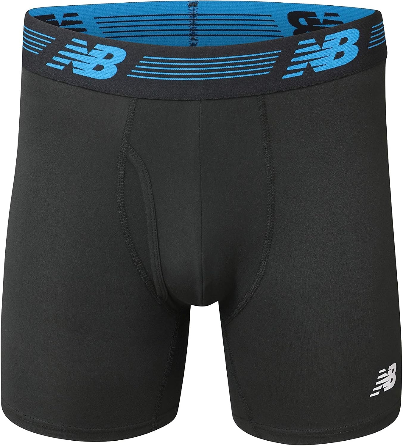 image:imageNew Balance Mens Performance Boxer Briefs with Fly Breathable Stretch Underwear Moisture Wicking Soft Waistband 3 PackBlackSteelGhost Camo